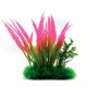 Aqua Natura, roślina, do dekoracji akwarium, różowo-zielona, plastikowa, 20 cm , długie liście