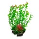 Aqua Natura, roślina, do dekoracji akwarium, zielona, plastikowa, 38 cm , chlorella z czerwonymi kwiatami