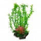 Aqua Natura, roślina, do dekoracji akwarium, zielona, plastikowa, 38 cm , chlorella, czerwona trawa