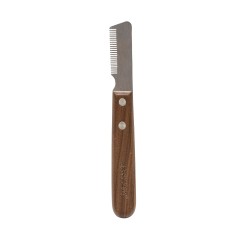Ekskluzywny trymer tradycyjny dla zwierząt, drewno orzechowe, stal, wym. 2x17,2cm