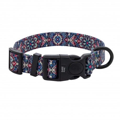 Obroża taśma dla psa Etno Mandala, 16mm/30-47cm
