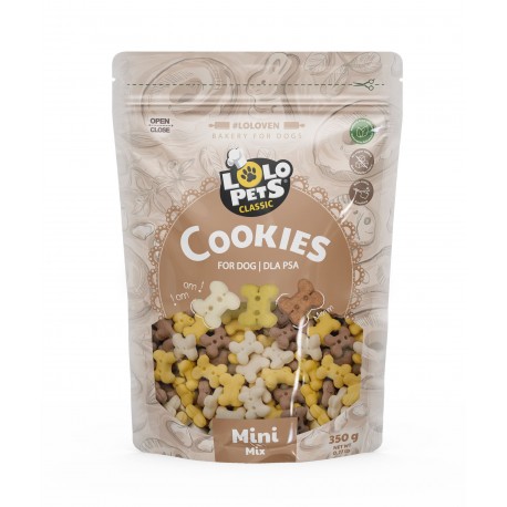 CIASTKA DLA PSA KOSCI MINI MIX W FOLII DOYPACK 350g