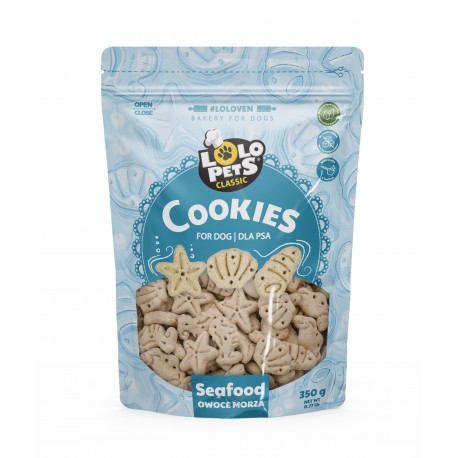 CIASTKA DLA PSA OWOCE MORZA W FOLII DOYPACK 350g