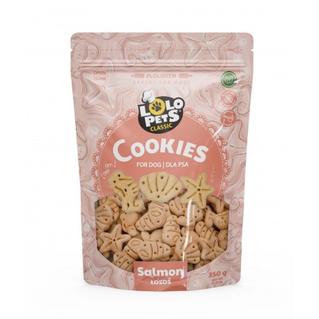 CIASTKA DLA PSA Z ŁOSOSIEM W FOLII DOYPACK 350g