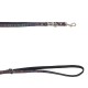Smycz regulowana dla psa skórzana Laser, XS-S, 12mm/200cm
