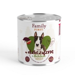 Puszka dla psa, BOGATA W DZICZYZNĘ, z batatami, adult, 800 g