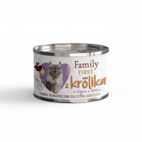 Puszka dla kota, DANIE Z KRÓLIKIEM, adult, 200 g