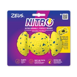 Zeus Nitro, Grip Ball, zabawka, dla psa, 12,4 cm, z gumowym rdzeniem