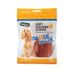 Pausesnack przysmak dla psa, miękkie paski z kurczaka 80g