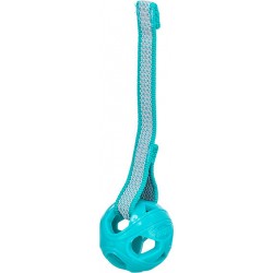 Piłka z otworami na sznurku, zabawka, dla psa, TPE/poliester/guma, 6 cm