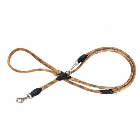 Smycz dla psa, wzór LION, regulowana okrągła 12mm /220cm