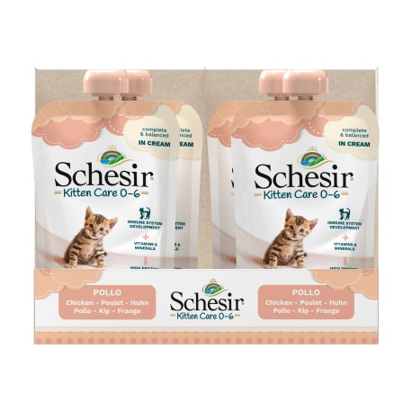 Kitten Care 0-6, karma mokra, dla kociąt, pasta z kurczaka, 150 g, saszetka