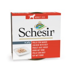 Karma mokra, dla psa, kurczak z wołowiną w galarecie, 150 g, puszka