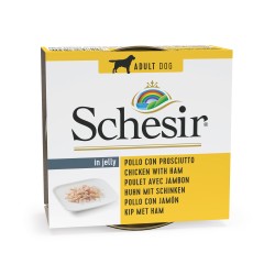 Karma mokra, dla psa, kurczak z szynką w galarecie, 150 g, puszka