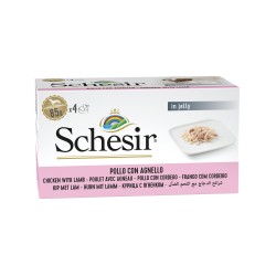 Karma mokra multipack, dla psa, kurczak z jagnięciną w galarecie, 4x85 g, puszka