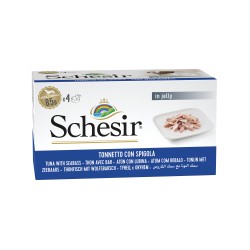 Karma mokra multipack, dla psa, tuńczyk z okoniem morskim w galarecie, 4x85 g, puszka