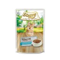 Sfilaccetti, karma mokra, dla kota, biała ryba, 85 g, saszetka