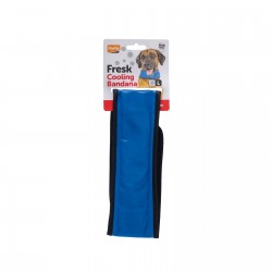 Karlie, opaska, obroża chłodząca dla psa, niebieska, dł. 45-65 cm L