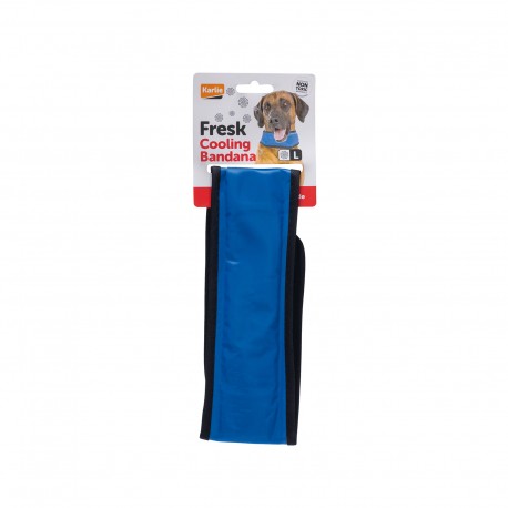 Karlie, opaska, obroża chłodząca dla psa, niebieska, dł. 45-65 cm L