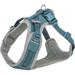 Premium FlexMesh, szelki, dla psa, petrol, XS–S: 40–57 cm/15 mm, dostosowane dla mopsów i buldogów