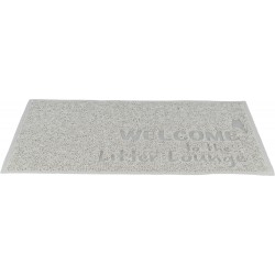 Mata pod kuwetę, dla kota, PVC, jasnoszara, 40 x 60 cm