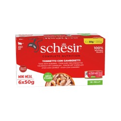 CB, karma mokra, dla kotów, tuńczyk z krewetkami w galarecie, 6x50 g, multipak puszka