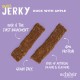Jerky, przysmak, dla psów, kaczka z jabłkiem suszona, 145 g, saszetka
