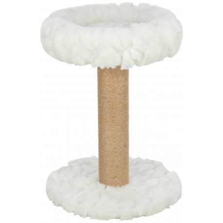 Mirella, drapak stojący z legowiskiem, dla kota, biały, 55 cm
