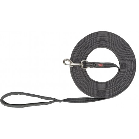 Fusion Tracking, smycz, dla psa, grafit/papaja, taśma parciana, M–XL: 10 m/17 mm, gumowana