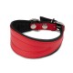 Obroża dla psa, wzór chart, 50MM/30CM czerwona