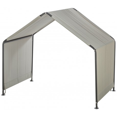 Zadaszenie, dla psa, beżowe/czarne, 110 x 100 x 70 cm