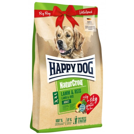 NaturCroq Jagnięcina Ryż 15kg +3kg GRATIS