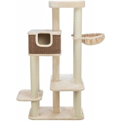 Bertholo, drapak stojący, dla kota, kremowy/ciemnobrązowy, 165 cm