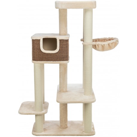 Bertholo, drapak stojący, dla kota, kremowy/ciemnobrązowy, 165 cm