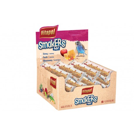 SMAKERS BOX MIODOWY DLA PAPUGI FALISTEJ 12szt/box