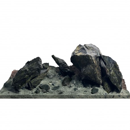 WIO Jade Bliss River, zestaw do dekoracji, do akwarium, grafitowy, 19 kg, pudełko