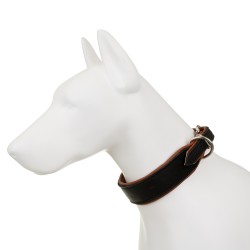 Obroża Skóra Łoś Strong 40mm/55cm koniak