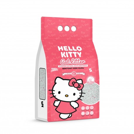 Hello Kitty, żwirek bentonit dla kota, baby powder 5L