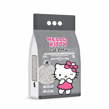 Hello Kitty, żwirek bentonit dla kota, z węglem aktywnym 5L
