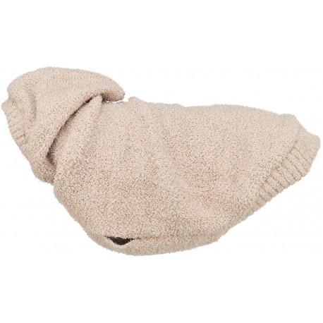 Carson, bluza z kapturem, dla psa, piaskowa XXS: 18 cm