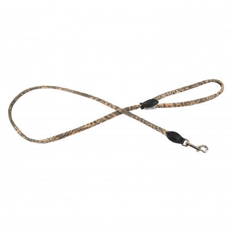 Smycz dla psa, wzór CHEETAH, okrągła 6mm /120cm