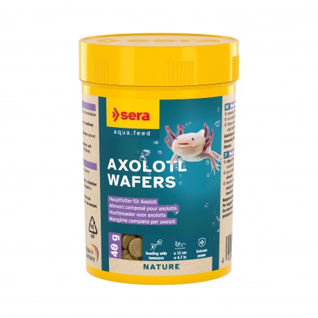 Axolotl Wafers, pokarm, dla aksolotli, chipsy, podstawowy, 100 ml (40 g), dla aksolotli powyżej 12 cm