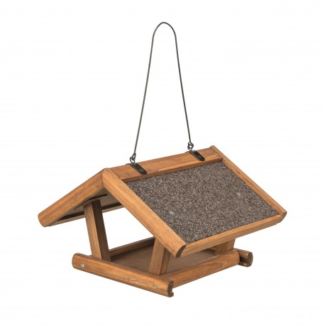 Natura, karmnik dla ptaków, brązowy, sosna, 30 × 18 × 28 cm, zawieszany