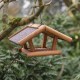 Natura, karmnik dla ptaków, brązowy, sosna, 30 × 18 × 28 cm, zawieszany