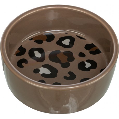 Leo, miska ceramiczna, w panterkę, mix kolorów, 0.3 l/ 12 cm