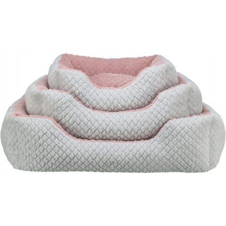 Kaline Mio, legowisko, dla psa/kota, szare/różowe, 50 × 40 cm