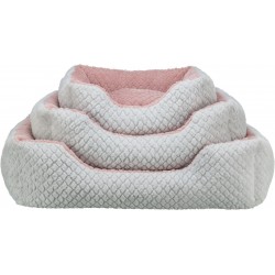 Kaline Mio, legowisko, dla psa/kota, szare/różowe, 80 × 65 cm