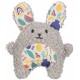 Królik, zabawka, dla kota, plusz, 11 cm, z kocimiętką