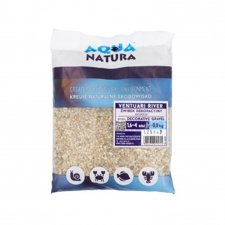 Aqua Natura, Ventuari river, żwirek dekoracyjny do akwarium, 1,6 -4,0 mm 0,8kg