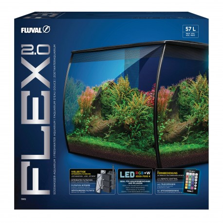 Flex 2.0, zestaw akwariowy, 57 l